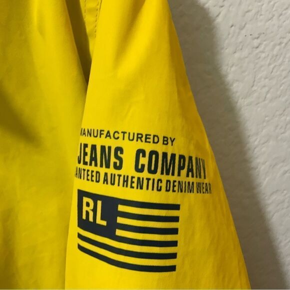 Lauren Ralph Lauren Yellow Cotton Zip Clasp Long Sleeve Denim Jacket Size Small - Picture 4 of 9